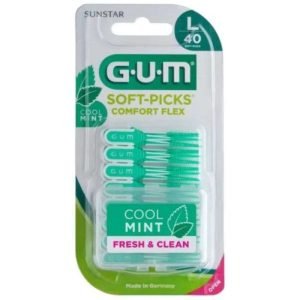 GUM SOFT PICKS COMFORT FLEX MENTHOLE 40 LARGES REF 671 - GUM