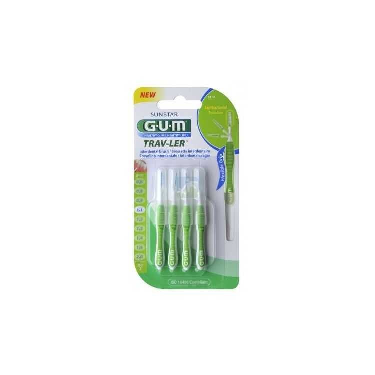 GUM MANCHE PAR 4 UNITES AVEC BROSETTE ULTRA FINE 1.1 MM REF 1414 - GUM