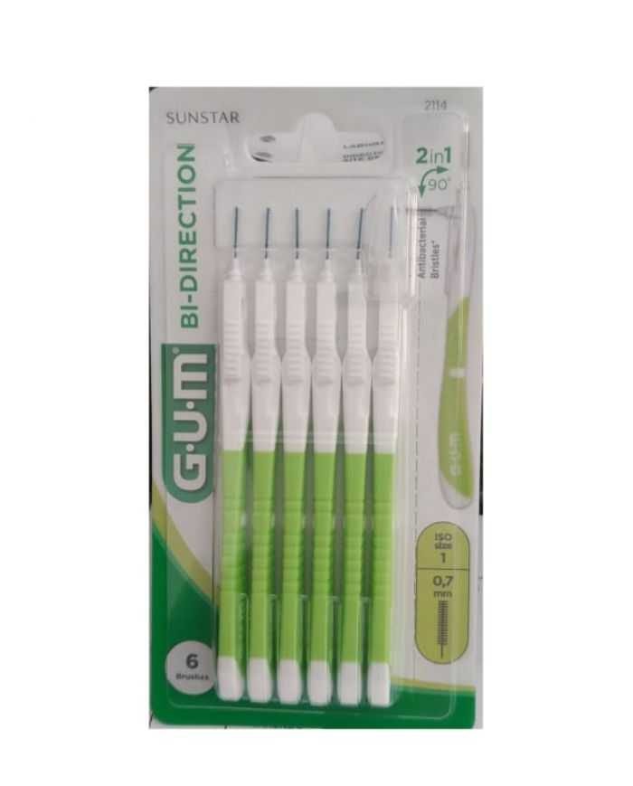GUM MANCHE PAR 6 UNITES AVEC BROSETTES ULTRA MICRO FINE 0.7 MM REF 2114 - GUM