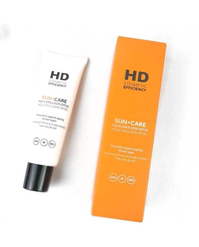 HD COSMETICS SUN CARE AQUA EMULSION SPF 50 -50Ml - HD COSMETICS EFFECIENCY