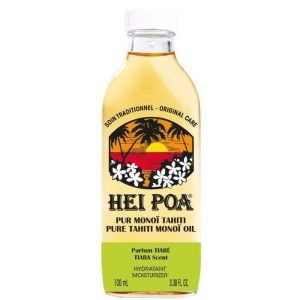 HEI POA PUR TAHITI MONOI HUILE PARFUM TIARE 100 ML - HEI POA