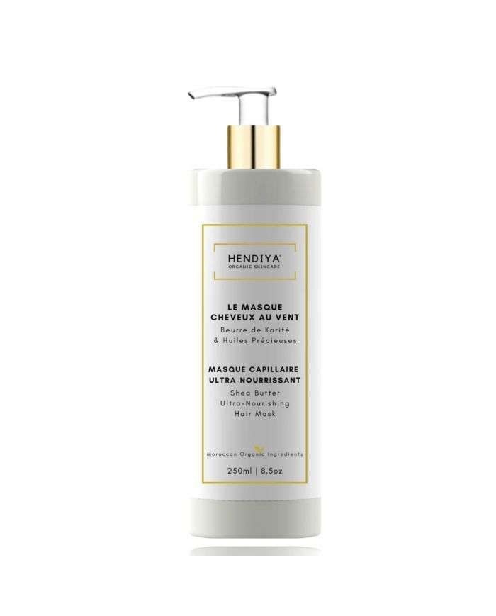 HENDIYA CHEVEUX AU VENT MASQUE CHEVEUX ULTRA NOURRISSANT REVELATEUR D’ECLAT 250 ML - HENDIYA ORGANIC SKINCARE