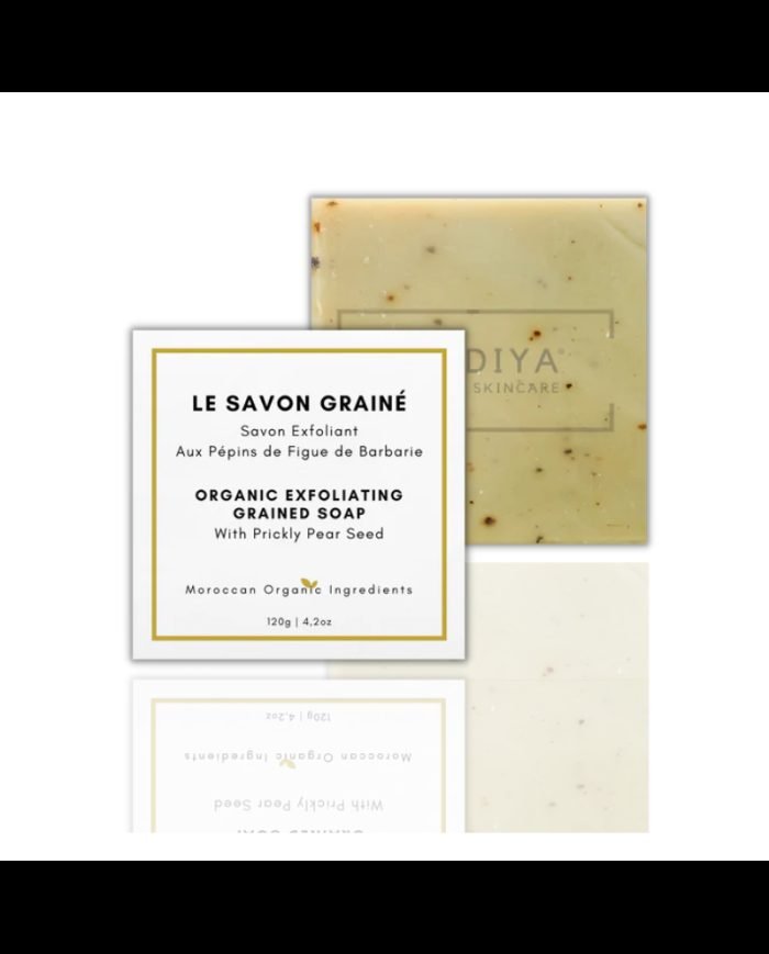 HENDIYA SAVON GRAINE EXFOLIANT VISAGE ET CORPS AUX PEPINS DE FIGUE DE BARBARIE 120 G - HENDIYA ORGANIC SKINCARE