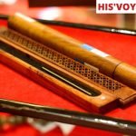 HIS&rsquo;VOY Oud-Bâtonnets d&rsquo;encens à l’Oud naturels dans leur étuis en bois +brûleur d&rsquo;encens en bois - HIS'VOY