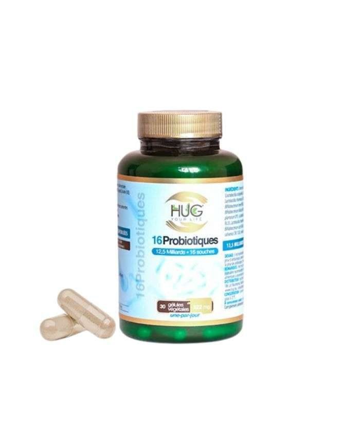 HUG 16 PROBIOTIQUES 30 GELULES 522 MG - HUG