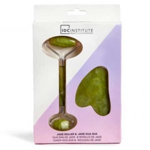 IDC INSTITUTE ENSEMBLE ROULEAU FACIAL ET JADE GUA SHA REF 80087 - IDC INSTITUTE BEAUTY ET SKINCARE