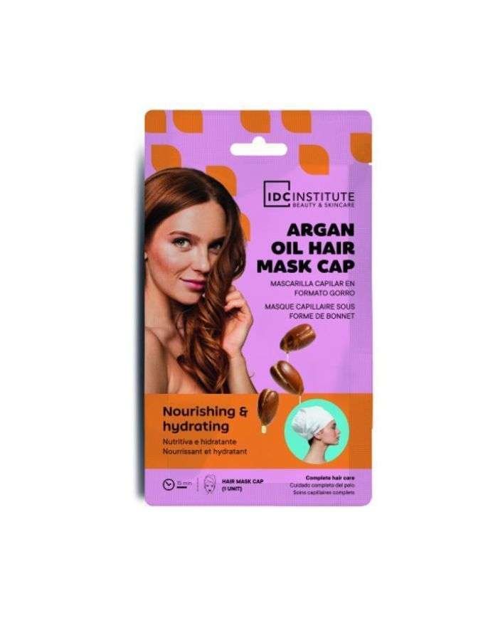 IDC INSTITUTE MASQUE CAPILLAIRE BONNET A L’HUILE D’ARGAN REF 3453 - IDC INSTITUTE BEAUTY ET SKINCARE