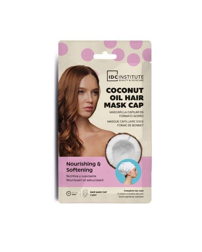 IDC INSTITUTE MASQUE CAPILLAIRE BONNET A L’HUILE DE COCO REF 3455 - IDC INSTITUTE BEAUTY ET SKINCARE
