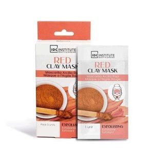 IDC INSTITUTE MASQUE EXFOLIANT ARGILE ROSE PACK DE 3 REF 90106 - IDC INSTITUTE BEAUTY ET SKINCARE