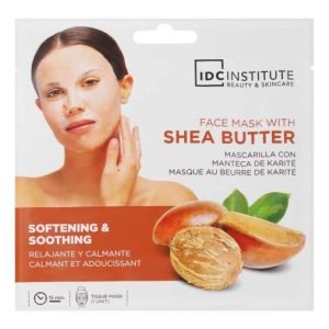 IDC INSTITUTE MASQUE TISSU ADOUCISSANT VISAGE AU BEURRE DE KARITE 1 UNITE REF 3091 - IDC INSTITUTE BEAUTY ET SKINCARE