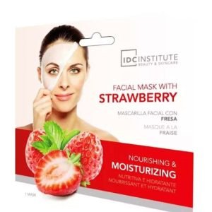 IDC INSTITUTE MASQUE TISSU NOURRISSANT VISAGE A LA FRAISE 1 UNITE REF 5926 - IDC INSTITUTE BEAUTY ET SKINCARE