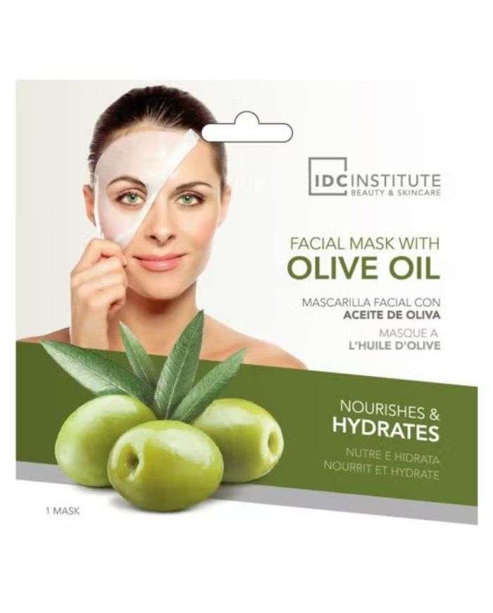IDC INSTITUTE MASQUE TISSU NOURRISSANT VISAGE HUILE OLIVE 1 UNITE REF 3093 - IDC INSTITUTE BEAUTY ET SKINCARE