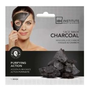IDC INSTITUTE MASQUE TISSU PURIFIANT DETOXIFIANT DE SOINS NOIR CHARBON 1 UNITE REF 3424 - IDC INSTITUTE BEAUTY ET SKINCARE
