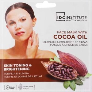 IDC INSTITUTE MASQUE TISSUE TONIFIANT VISAGE HUILE DE CACAO 1 UNITE REF 3090 - IDC INSTITUTE BEAUTY ET SKINCARE