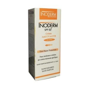 INODERM SPF 50+ CREME SOLAIRE TRES HAUTE PROTECTION INVISIBLE 50 ML - INODERM