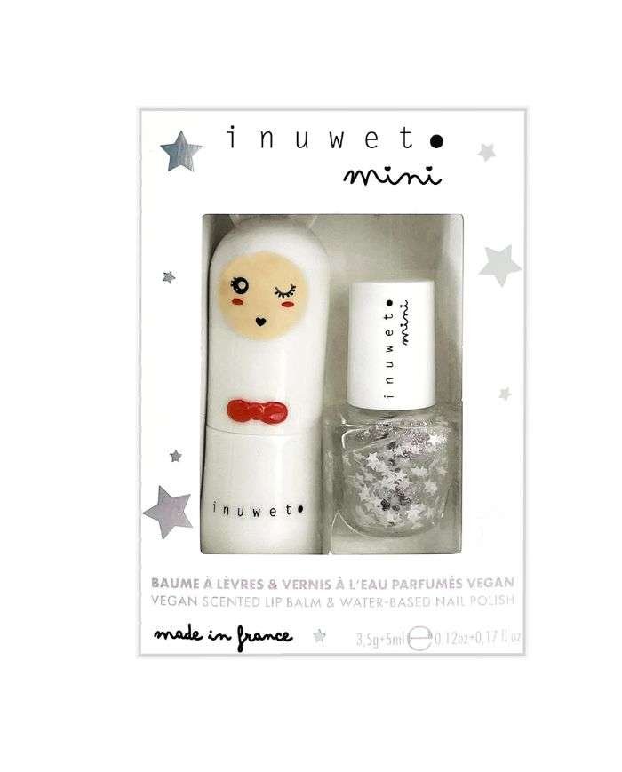INUWET MINI DUO BAUME A LEVRES ET VERNIS PARFUM BARBE A PAPA - INUWET