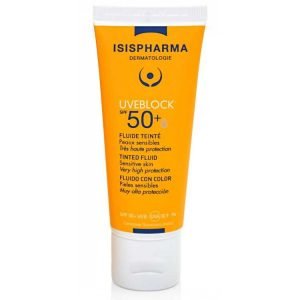 ISISPHARMA UVEBLOCK FLUIDE TEINTE SPF 50+ CLAIRE 40 ML - ISISPHARMA