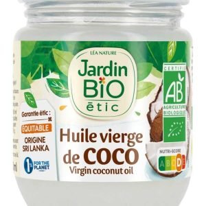 JARDIN BIO Huile vierge bio de coco 184 G - JARDIN BIO