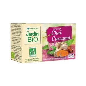 JARDIN BIO INFUSION CHAI CURCUMA 20 SACHETS - JARDIN BIO