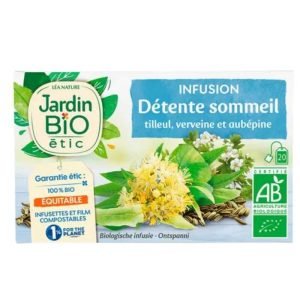 JARDIN BIO INFUSION DETENTE SOMMEIL 20 SACHETS - JARDIN BIO