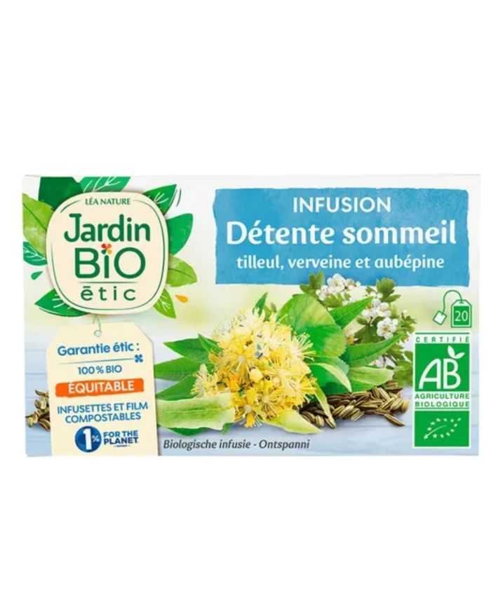 JARDIN BIO INFUSION DETENTE SOMMEIL 20 SACHETS - JARDIN BIO