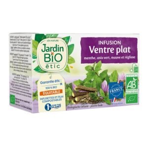 JARDIN BIO INFUSION VENTRE PLAT 20 SACHETS - JARDIN BIO