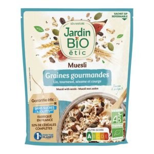 JARDIN BIO MUESLI GRAINES GOURMANDES 375 G - JARDIN BIO