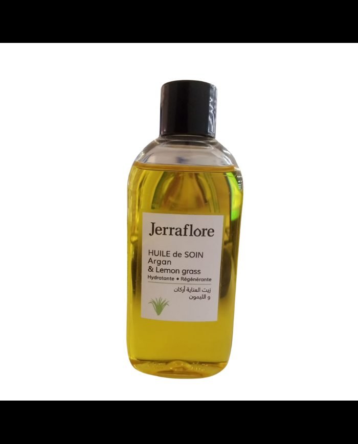 JERRAFLORE HUILE DE SOIN ARGAN ET LEMON GRASS 60 ML - JERRAFLORE