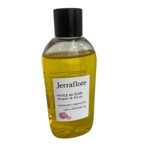 JERRAFLORE HUILE DE SOIN ARGAN ET ROSE HYDRATANTE REGENERANTE 60 ML - JERRAFLORE