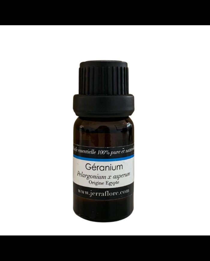 JERRAFLORE HUILE ESSENTIELLE GERANIUM PELARGONIUM X ASPERUM 10 ML - JERRAFLORE