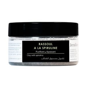 JERRAFLORE RASSOUL A LA SPIRULINE PURIFIANT APAISANT 90 G - JERRAFLORE