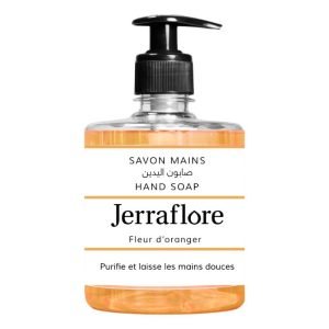 JERRAFLORE SAVON LIQUIDE MAINS FLEUR D ORANGER 500 ML - JERRAFLORE