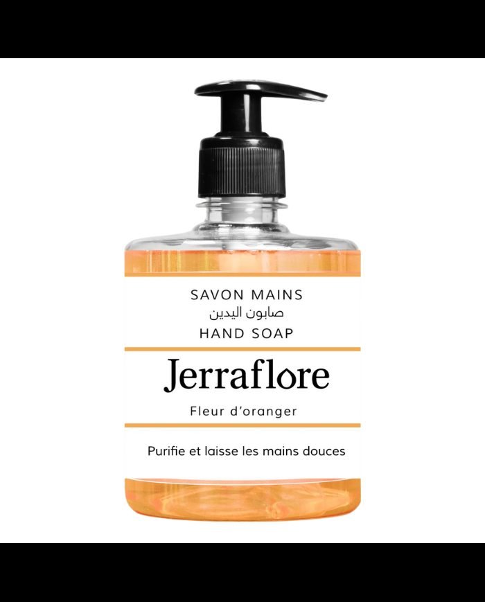 JERRAFLORE SAVON LIQUIDE MAINS FLEUR D ORANGER 500 ML - JERRAFLORE