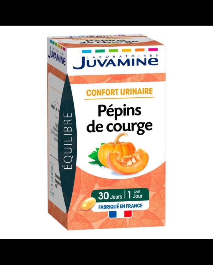 JUVAMINE CONFORT URINAIRE PEPINS DE COURGE 30 CAPSULES - JUVAMINE