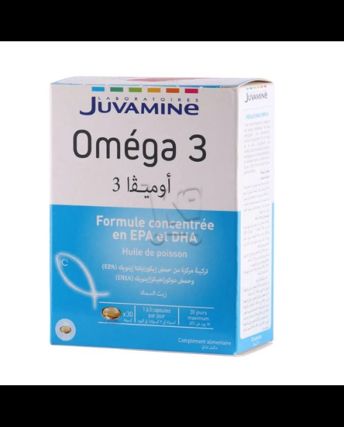 JUVAMINE OMEGA 3 FORMULE CONCENTRE EN EPA ET DHA 30 CAPSULES - JUVAMINE