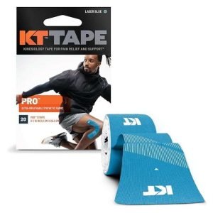 KT TAPE PRO TISSU SYNTHETIQUE ULTRA RESPIRANT 20 STRIPS 5.1 X 25.4 CM LASER BLEU - KT TAPE