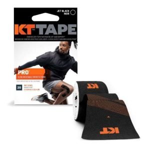 KT TAPE PRO ULTRA RESPIRANT TISSU SYNTHETIQUE 20 STRIPS JET BLACK - KT TAPE
