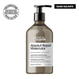 L&rsquo;OREAL PROFESSIONNEL ABSOLUT REPAIR MOLECULAR SHAMPOOING PROFESSIONNEL SANS SULFATE 500 ML - L'OREAL PROFESSIONNEL PARIS