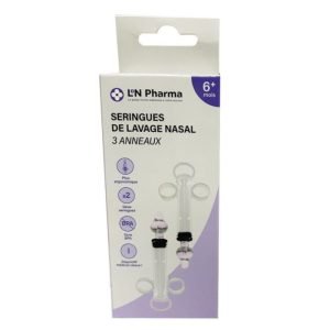 L2N PHARMA SERINGUE DE LAVAGE NASAL 3 ANNEAUX 6 MOIS + - L2N PHARMA