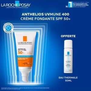 LA ROCHE POSAY OFFRE ANTHELIOS UVMUNE 400 CREME HYDRATANTE SPF 50+ INVISIBLE 50 ML + EAU THERMALE 50ML OFFERT - LA ROCHE POSAY
