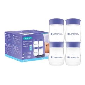 LANSINOH BOUTEILLES DE CONSERVATION LAIT MATERNELLE PACK DE 4 - LANSINOH