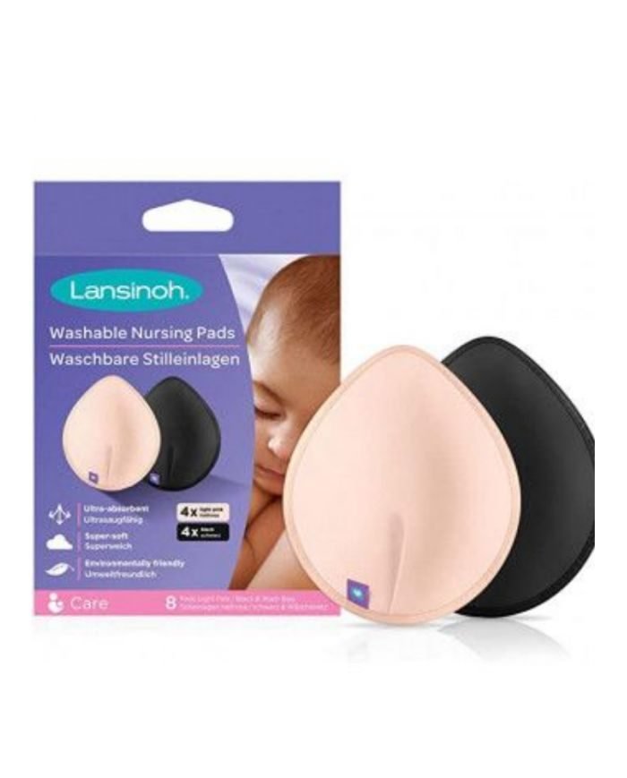 LANSINOH COUSSINETS D’ALLAITEMENT LAVABLES COULEURS x8 - LANSINOH