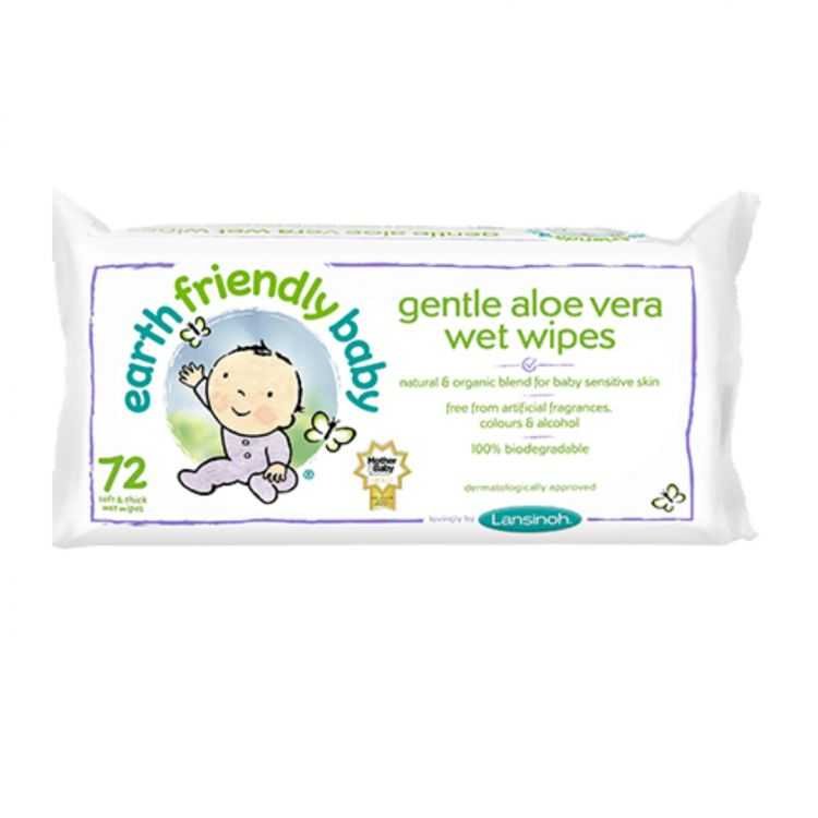 LANSINOH LINGETTE A L’ALOE VERA BIO 72 UNITES - LANSINOH