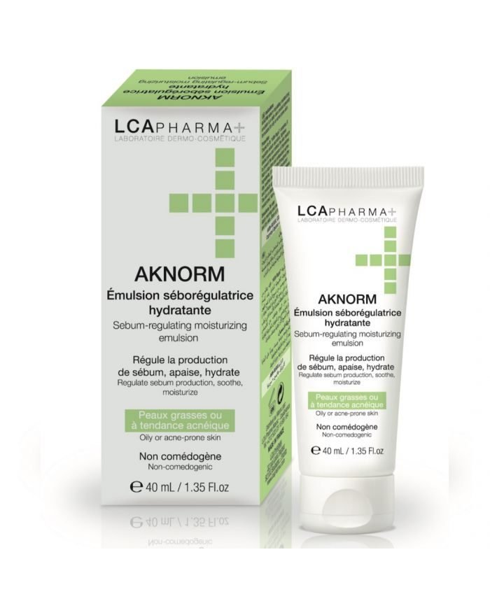LCA PHARMA AKNORM EMULSION SEBOREGULATRICE HYDRATANTE 40 ML - LCA-PHARMA