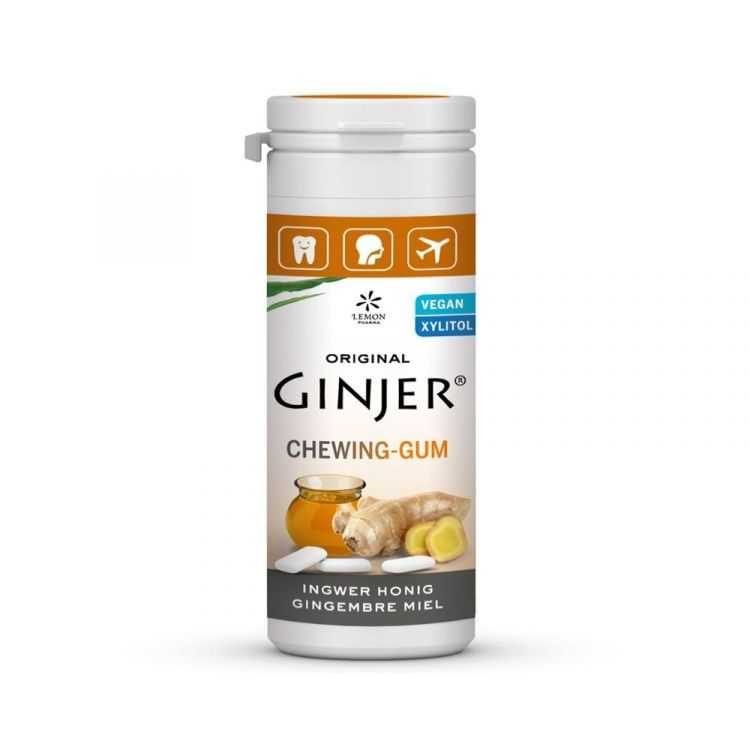 LEMON PHARMA CHEWING GUM GINGER – MIEL 30 G - LEMON PHARMA