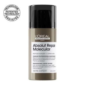 L&rsquo;OREAL PROFESSIONNEL ABSOLUT REPAIR MOLECULAR MASQUE PROFESSIONNEL SANS RINCAGE 100 ML - L'OREAL PROFESSIONNEL PARIS