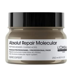 L&rsquo;OREAL PROFESSIONNEL PARIS ABSOUT REPAIR MOLECULAR MASK PEPTIDES BONDER + 5 AMINO ACIDE 250 ML - L'OREAL PROFESSIONNEL PARIS