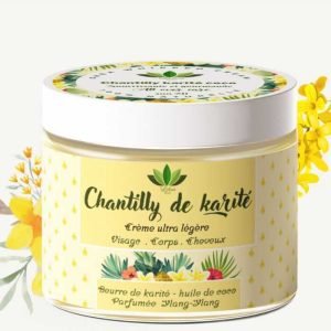LOTUS BIO CHANTILLY DE KARITE CREME ULTRA LEGERE PARFUMEE YLANG YLANG - LOTUS BIO