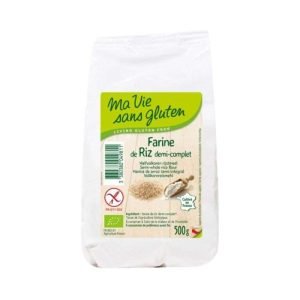 MA VIE SANS GLUTEN FARINE DE RIZ DEMI COMPLET 500 G - MA VIE SANS GLUTEN