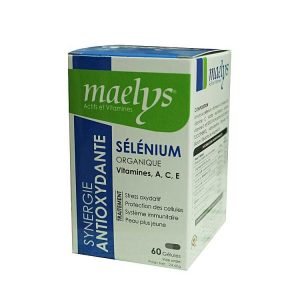 MAELYS SELENIUM ORGANIQUE A,C,E SYNERGIE ANTIOXYDANTE 60 GELULES - MAELYS